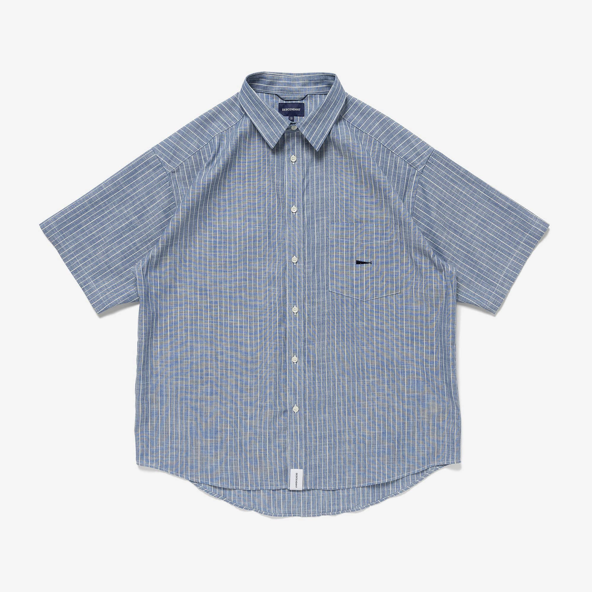 KENNEDY'S CHAMBRAY SHIFT STRIPE SS SHIRT