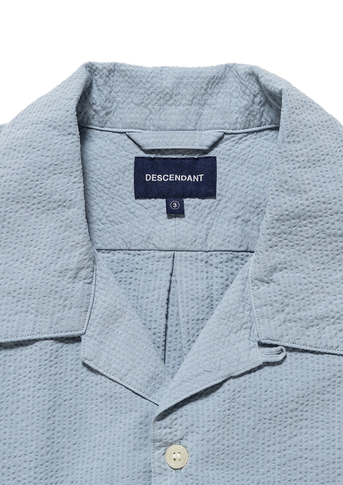 S WIND OPEN COLLAR SEERSUCKER SS SHIRT – DESCENDANT