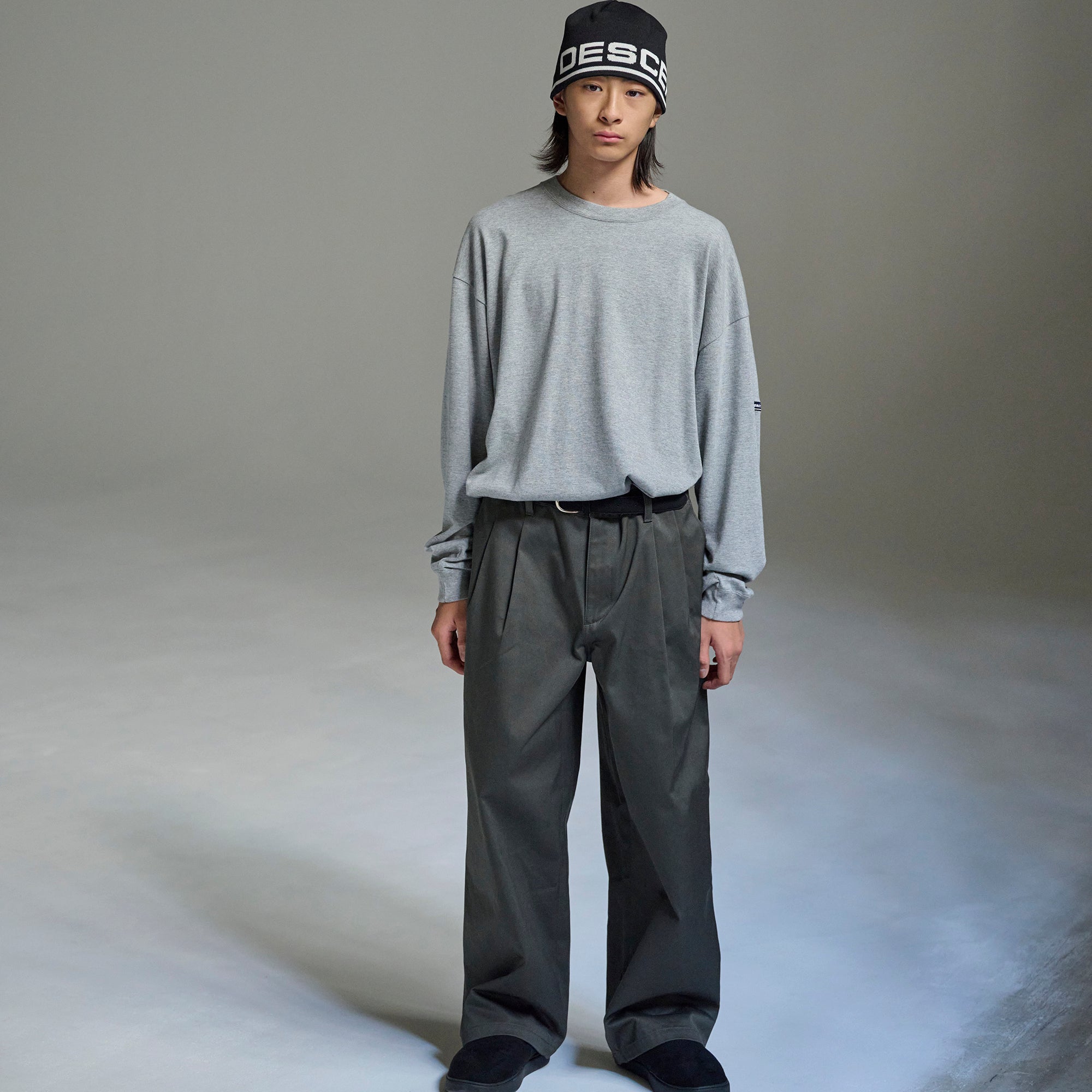 DESCENDANT SF WIDE TROUSERS ワイドタックチノパンツ
