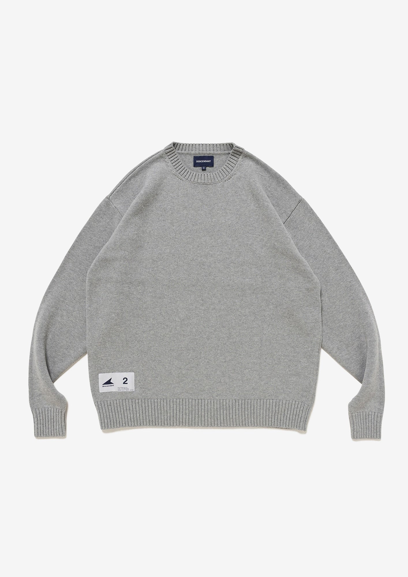 トップス DESCENDANT FLUKE UP CREW NECK FLUKE UP CREW NECK KNIT – DESCENDANT