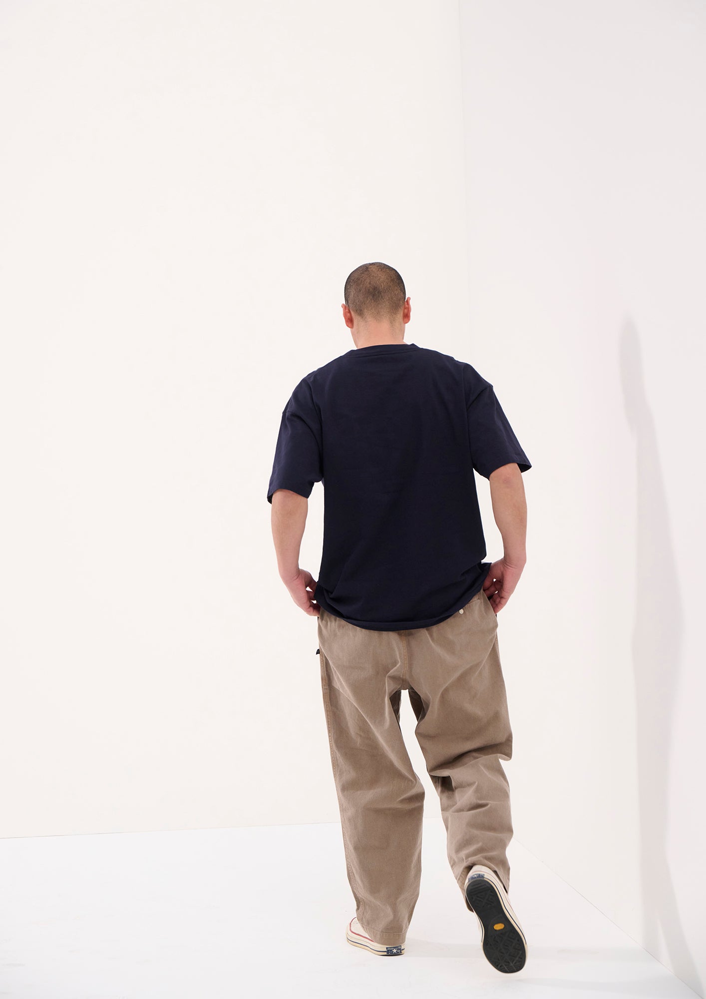 DESCENDANT トラウザー ワイドチノ ワークパンツ ガーメントダイ加工 DESCENDANT(ディセンダント) DC-6 ORGANIC COTTON TWILL TROUSERS