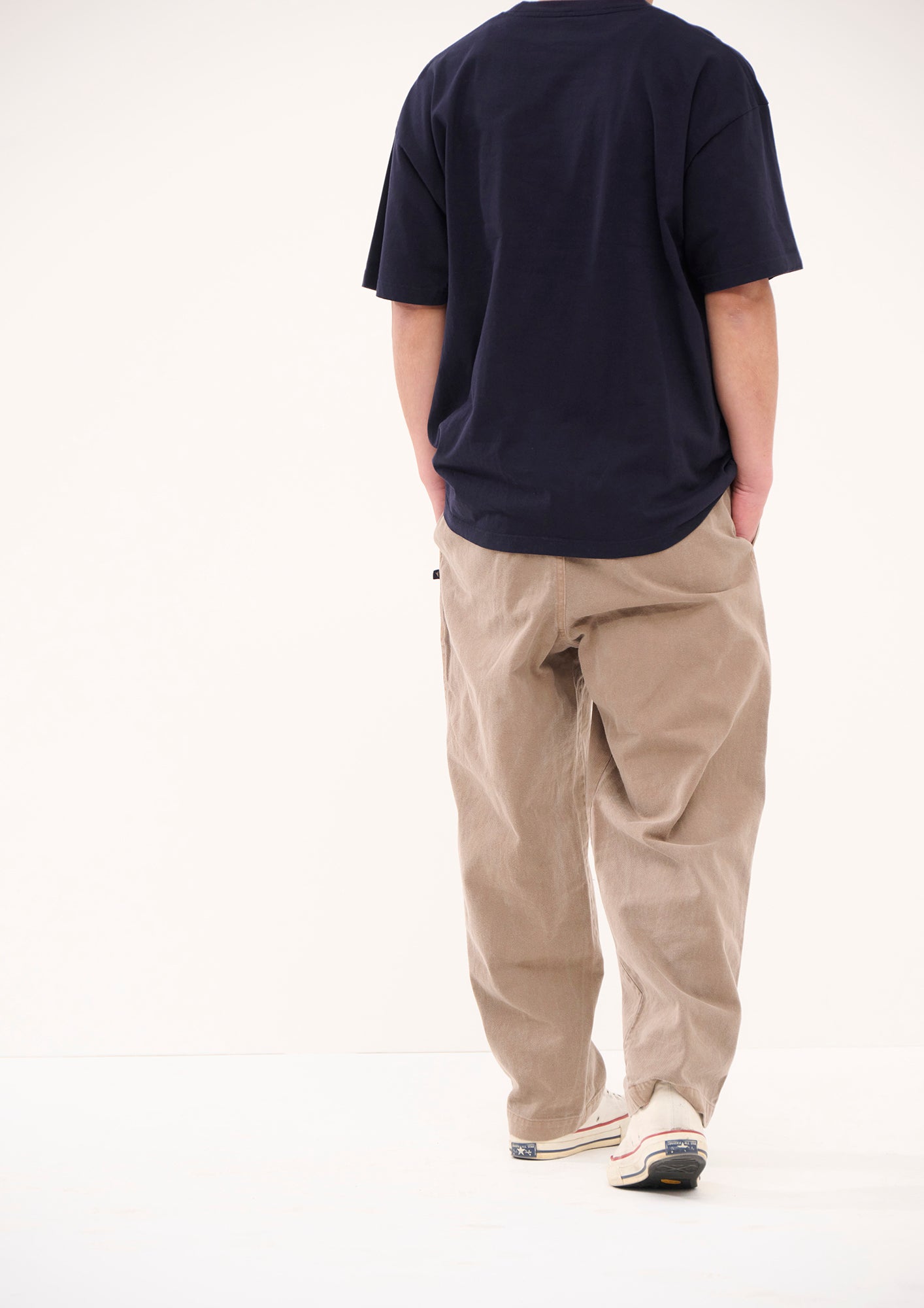 DESCENDANT トラウザー ワイドチノ ワークパンツ ガーメントダイ加工 DESCENDANT(ディセンダント) DC-6 ORGANIC COTTON TWILL TROUSERS