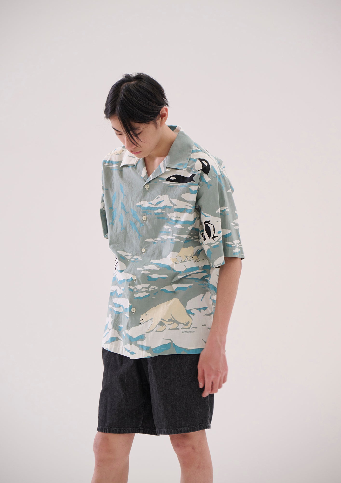 EDGD OPEN COLLAR TEXTILE SS SHIRT – DESCENDANT