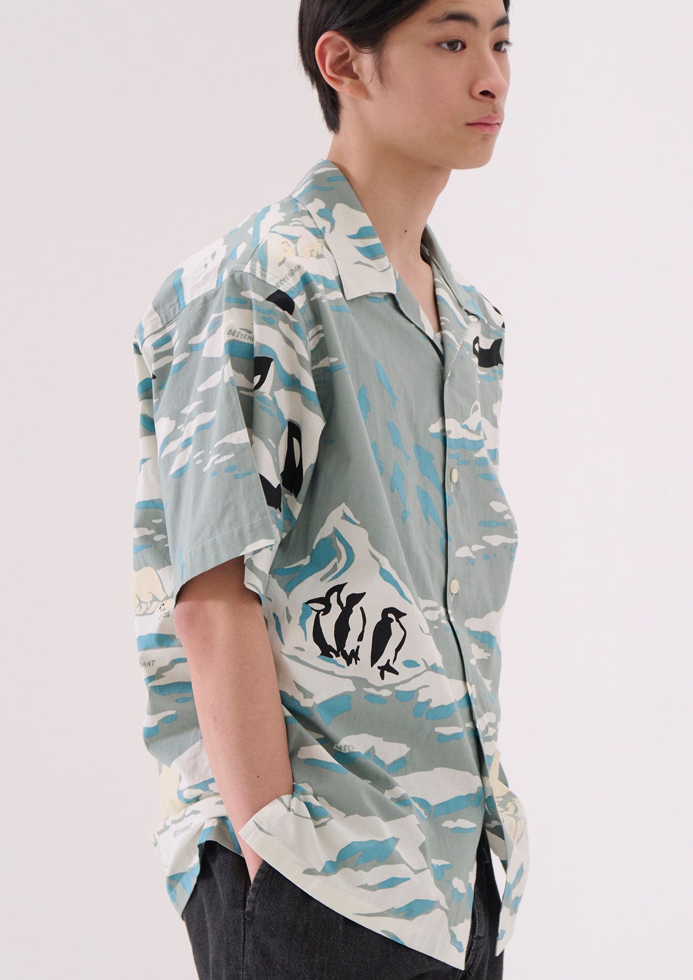 EDGD OPEN COLLAR TEXTILE SS SHIRT – DESCENDANT