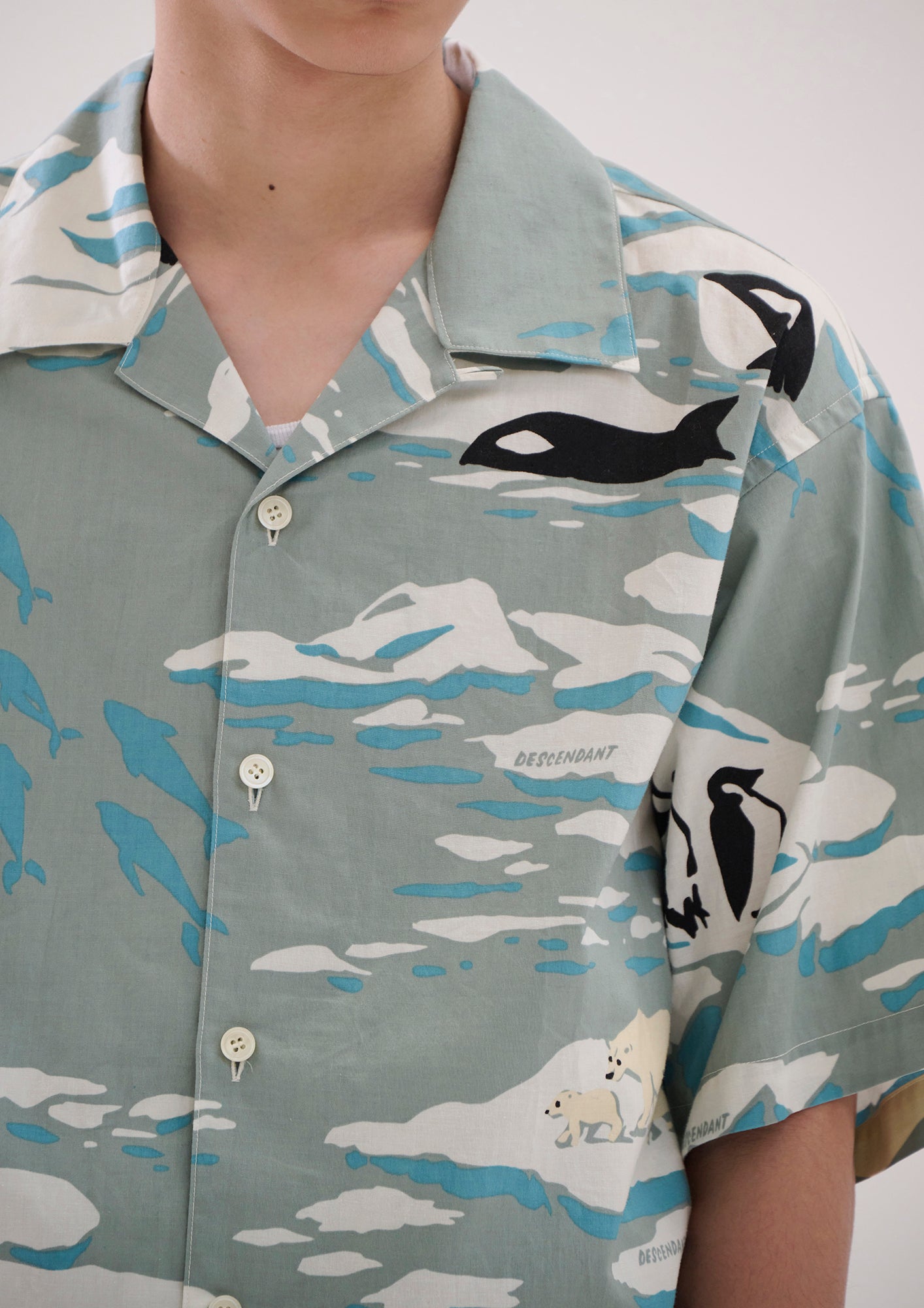 EDGD OPEN COLLAR TEXTILE SS SHIRT – DESCENDANT