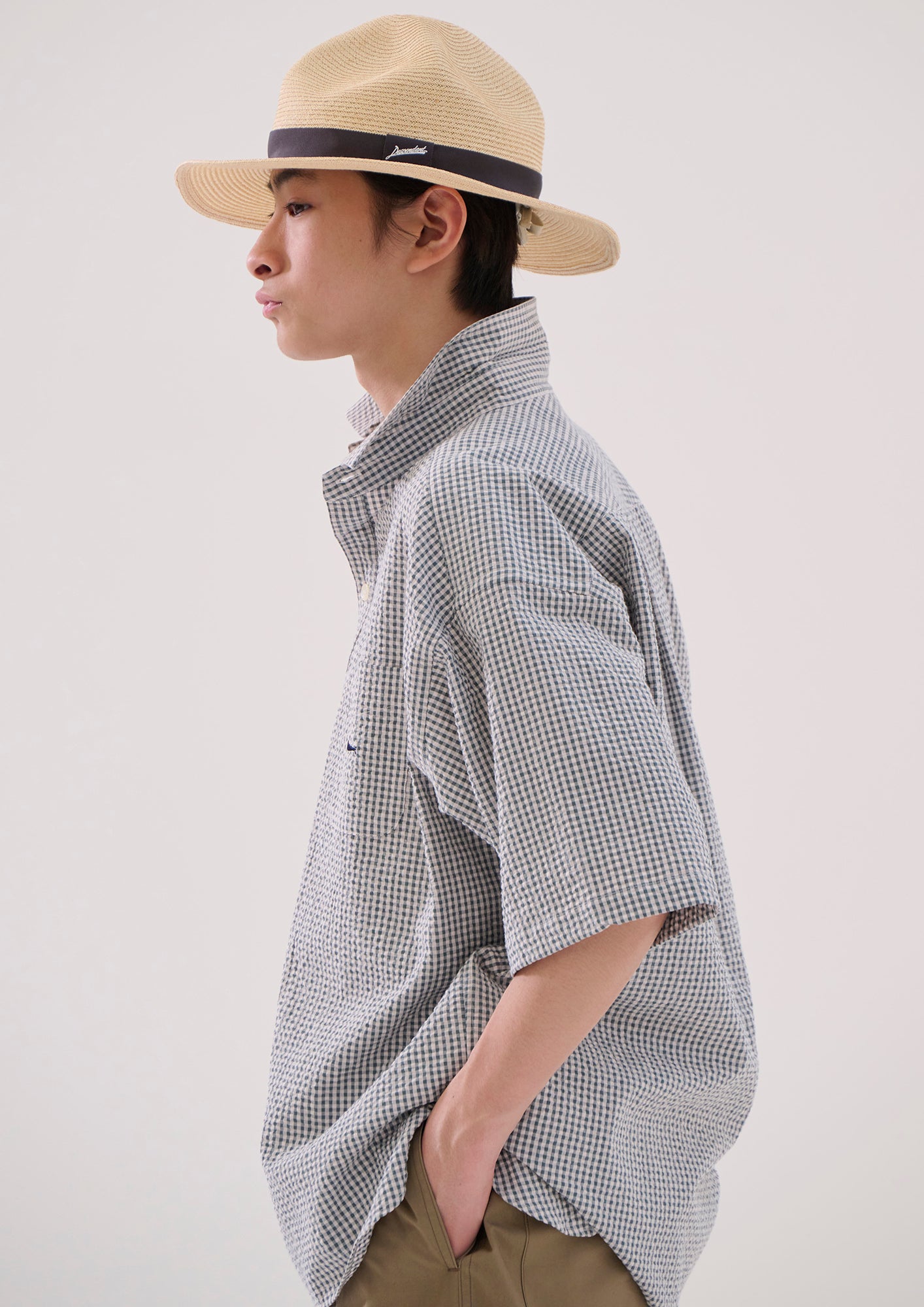 VOIL PULLOVER PLAID SS SHIRT – DESCENDANT