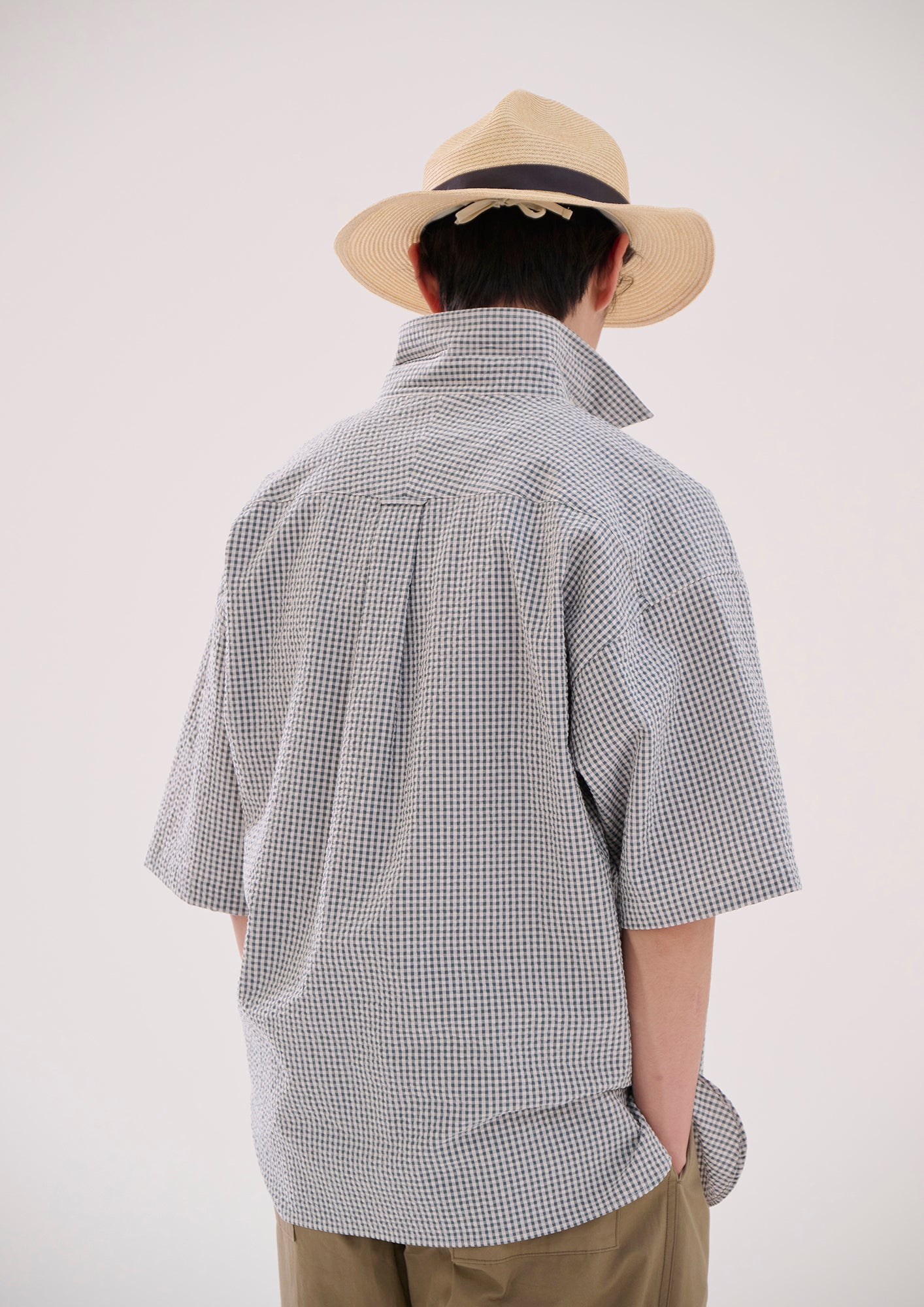 VOIL PULLOVER PLAID SS SHIRT – DESCENDANT