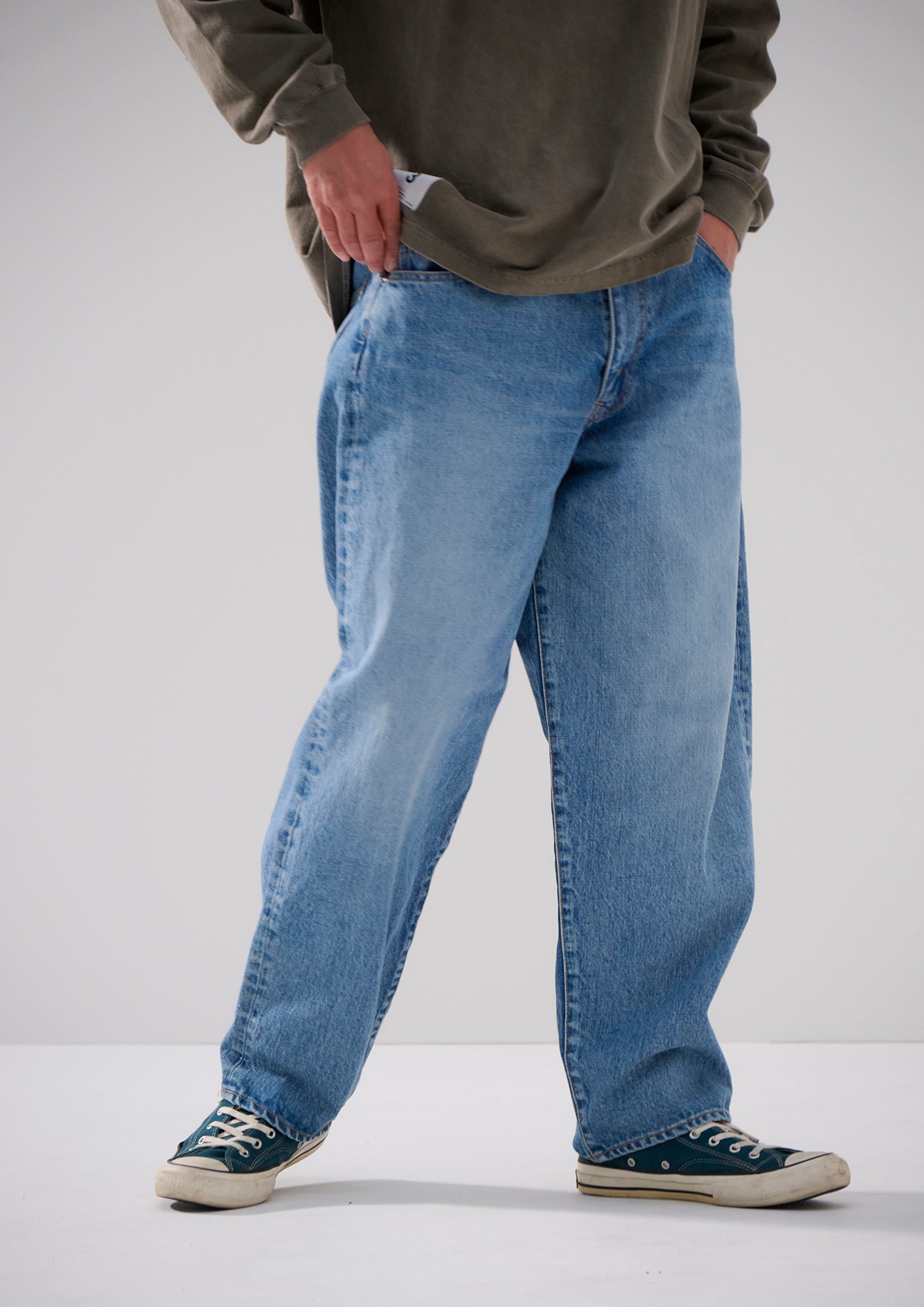 1995 DENIM TROUSERS BAGGY HARD WASH – DESCENDANT