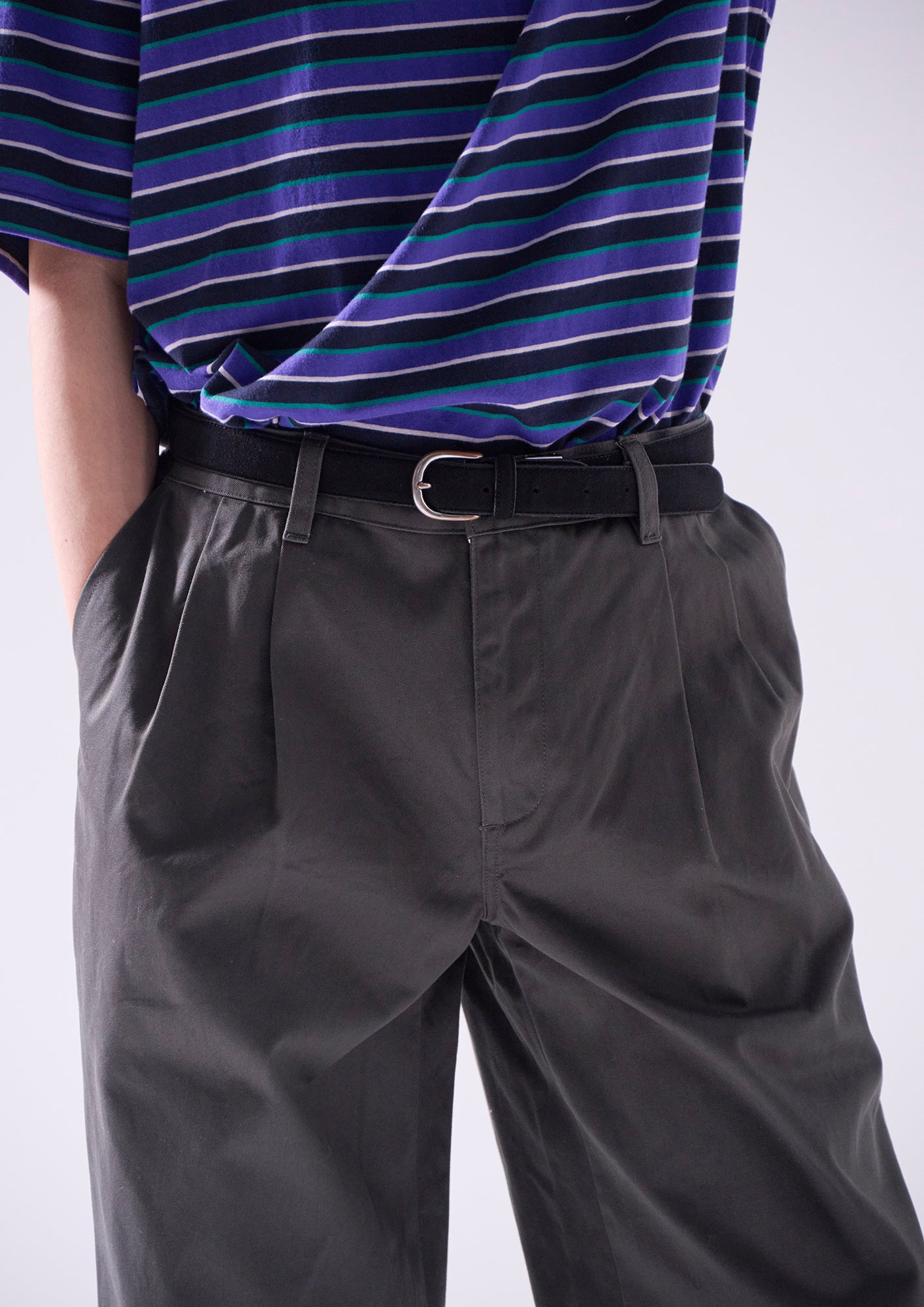 SF TWILL WIDE TROUSERS – DESCENDANT