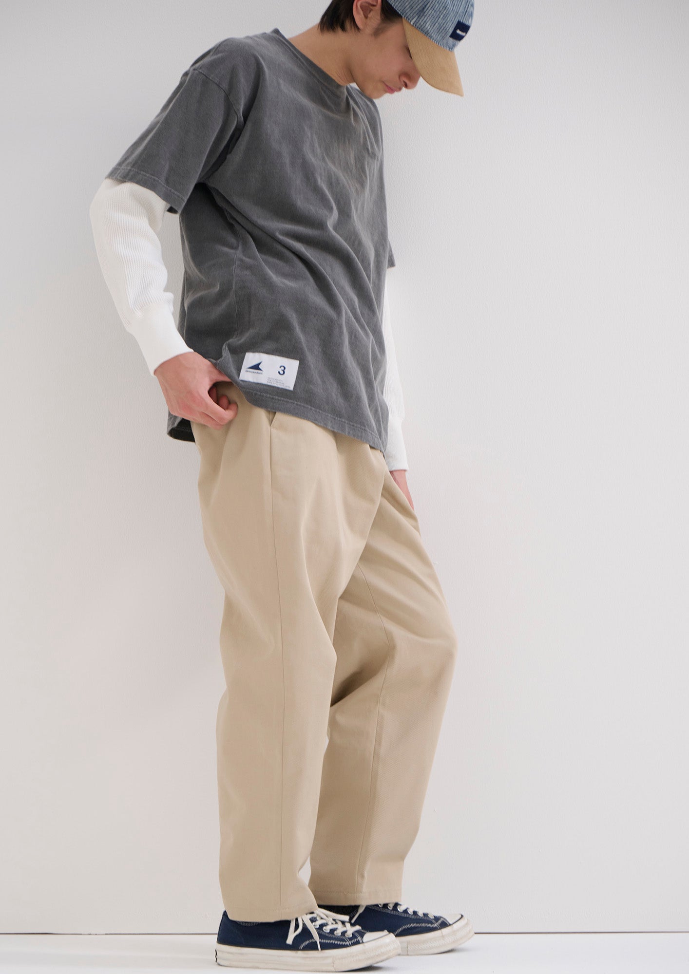 パンツ descendant organic cotton twill trousers DC-6 ORGANIC COTTON TWILL TROUSERS – DESCENDANT
