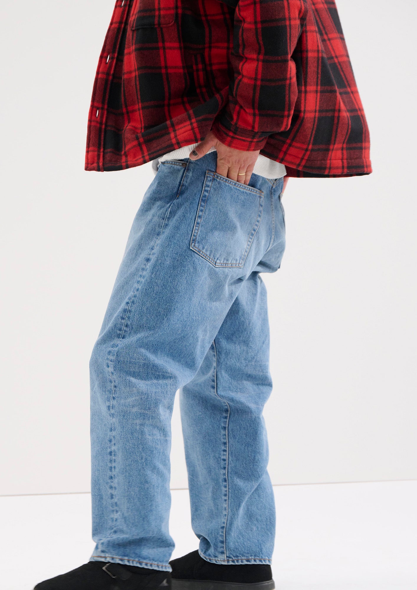 1995 DENIM TROUSERS BAGGY HARD WASH – DESCENDANT